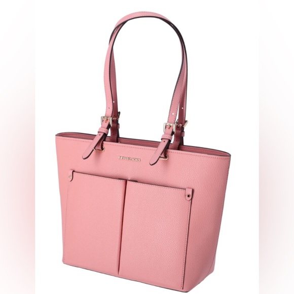 NWT Michael Kors Pink Leather Tote Bag - Picture 1 of 4